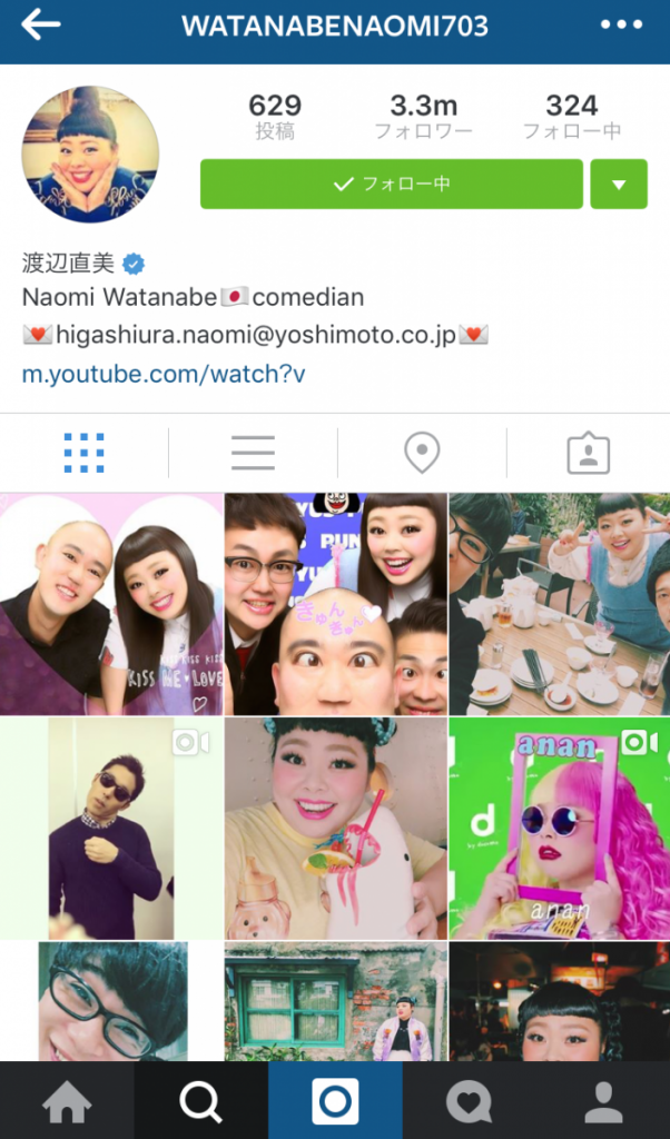 Instagramフォロワーランキング日本個人１位